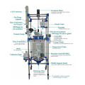 5L Lab Chemical Reactor Double glass Reactor with Condenser and dropping flask